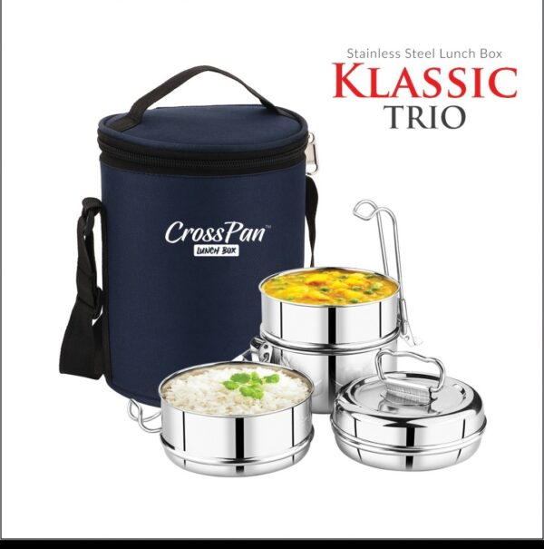 Klassic Trio 3 Lunch Box with Partition Plate - Image 5