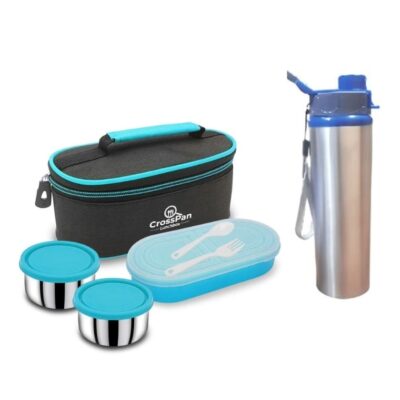Double Decker Lunch Box with Water Bottle