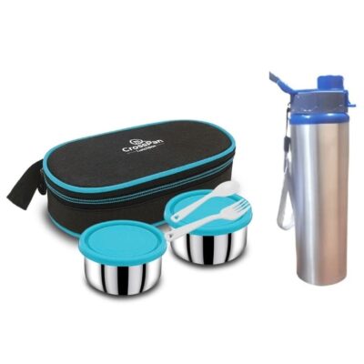 Freshmeal Lunch Box 2 Container with Water Bottle