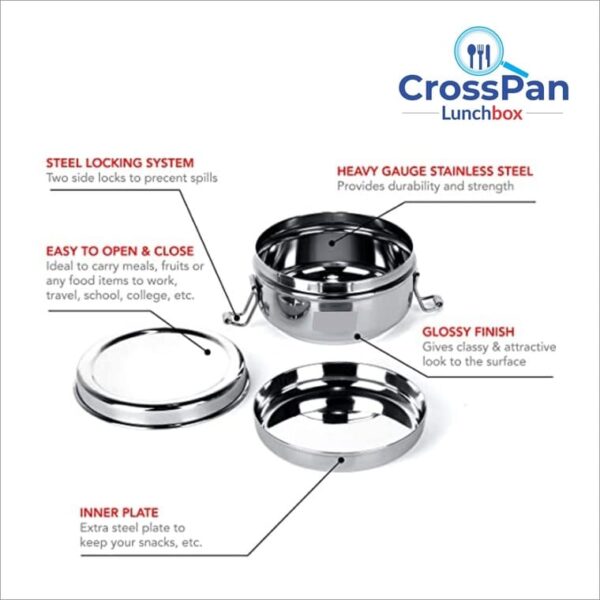 Klassic Solo Tiffin Box with Partition Plate - Image 5