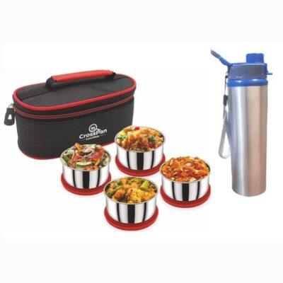 Smart 4 Container Lunch Box withl Water Bottle