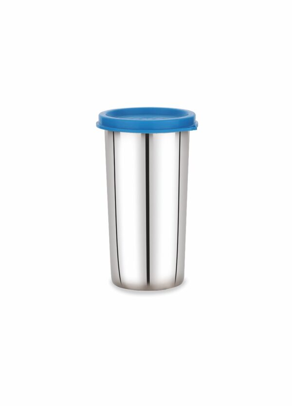 Xpress Stainless Steel Lunch Box with Stainless Steel Tumbler, Blue - Image 3