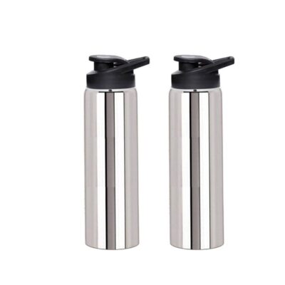 Sports Combo Stainless Steel Water Bottle (750 ml) – 2 Nos