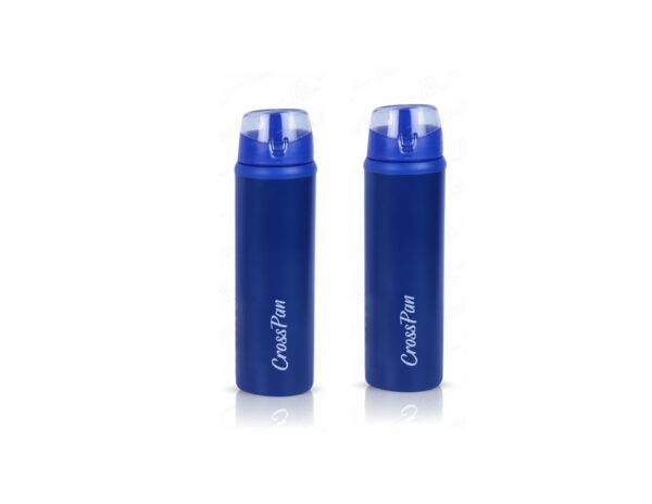 Carbo Combo Stainless Steel Water Bottle (750 ml) - 2 Nos (Blue)