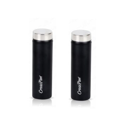 Combo Stainless Steel Water Bottle (750 ml) – 2 Nos (Black)