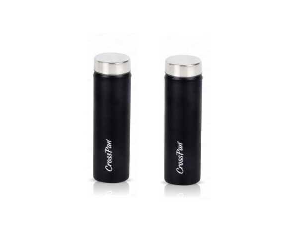 Combo Stainless Steel Water Bottle (750 ml) - 2 Nos (Black)