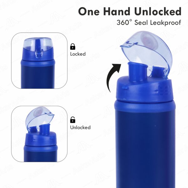 Carbo Combo Stainless Steel Water Bottle (750 ml) - 2 Nos (Blue) - Image 7