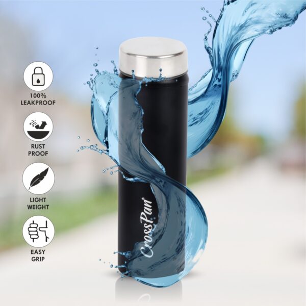 Combo Stainless Steel Water Bottle (750 ml) - 2 Nos (Black) - Image 6