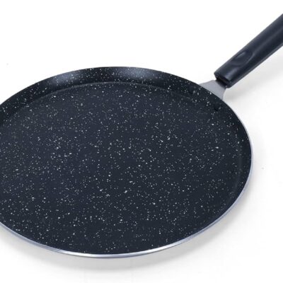 NonStick Dosa Tawa 25 cm Diameter Induction Base, Black
