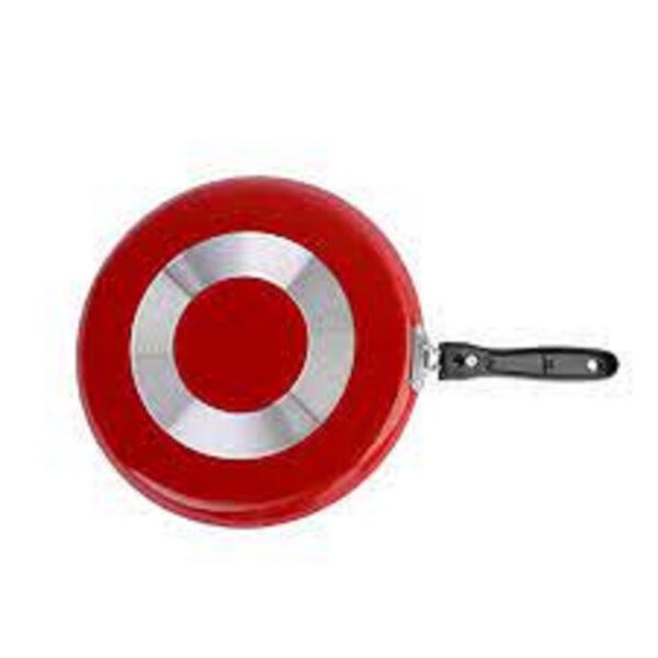 NonStick Dosa Tawa 28 cm Diameter, Red - Image 4