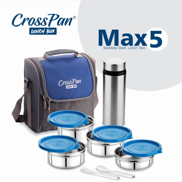 Max5 Executive 4 Container Lunch Box with Water Bottle