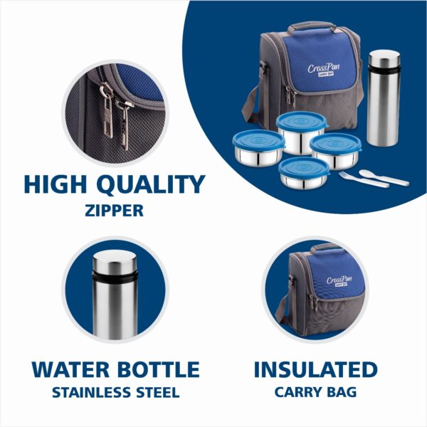 Max5 Executive 4 Container Lunch Box with Water Bottle - Image 4