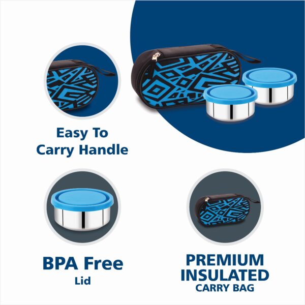 CP2 Stainless Steel 2 Container Lunch Box - Image 4