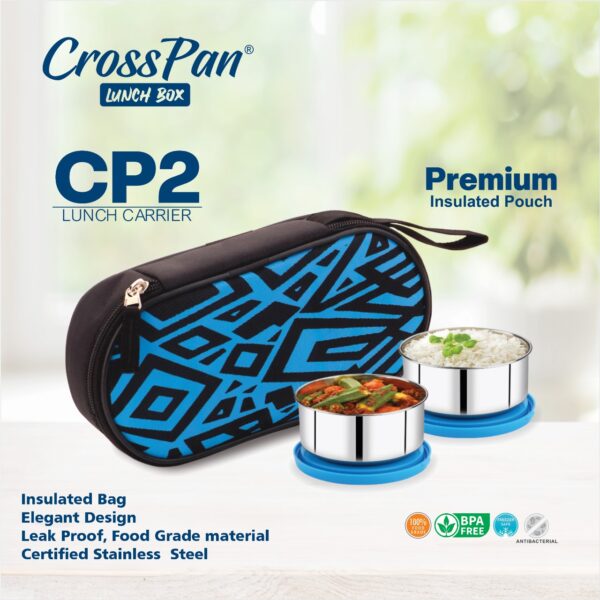 CP2 Stainless Steel 2 Container Lunch Box - Image 3