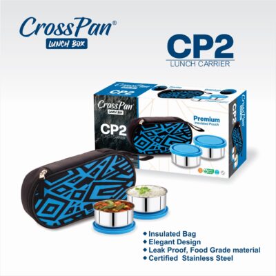 CP2 Stainless Steel 2 Container Lunch Box